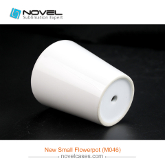 DIY Design Sublimation White Ceramic New Small Flowerpot
