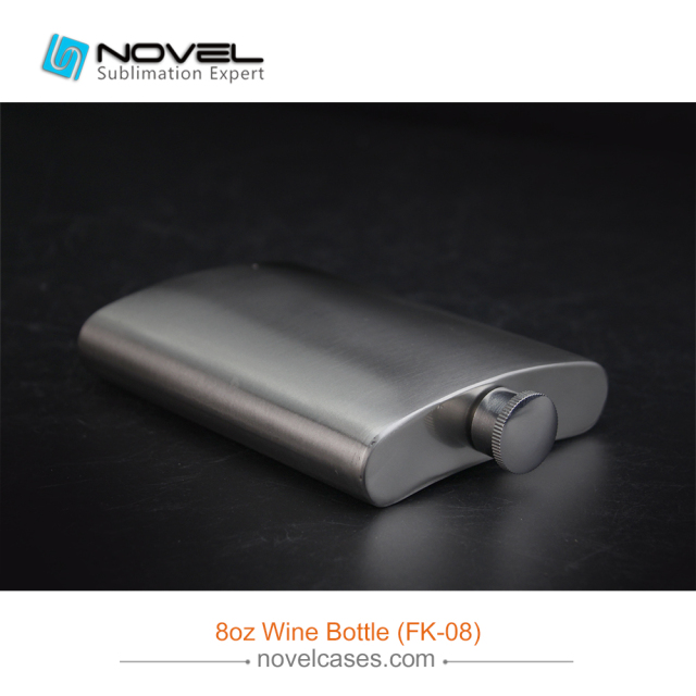 Wholesale 8oz Sublimation Silver Stainless Steel Wine Bottle