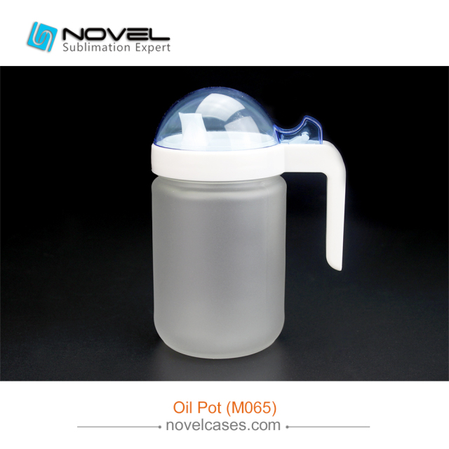 Custom Design Sublimation Blank Clear Glass Oil Pot