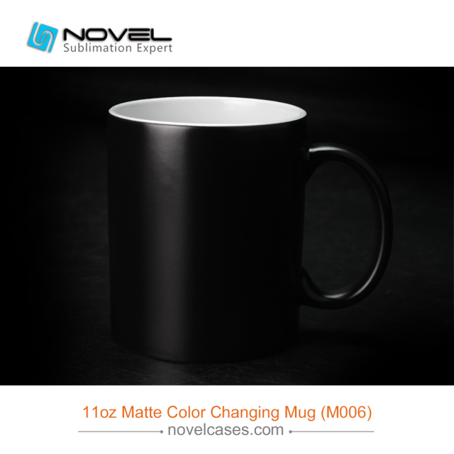 11oz Sublimation Black Blank Matte Color Changing Mug