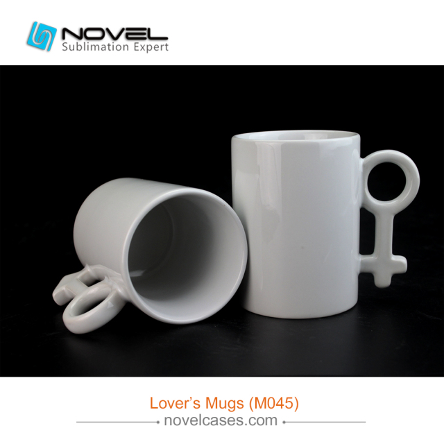 10oz Sublimation White Couple Mug,Love's Cup