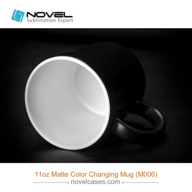 11oz Sublimation Black Blank Matte Color Changing Mug