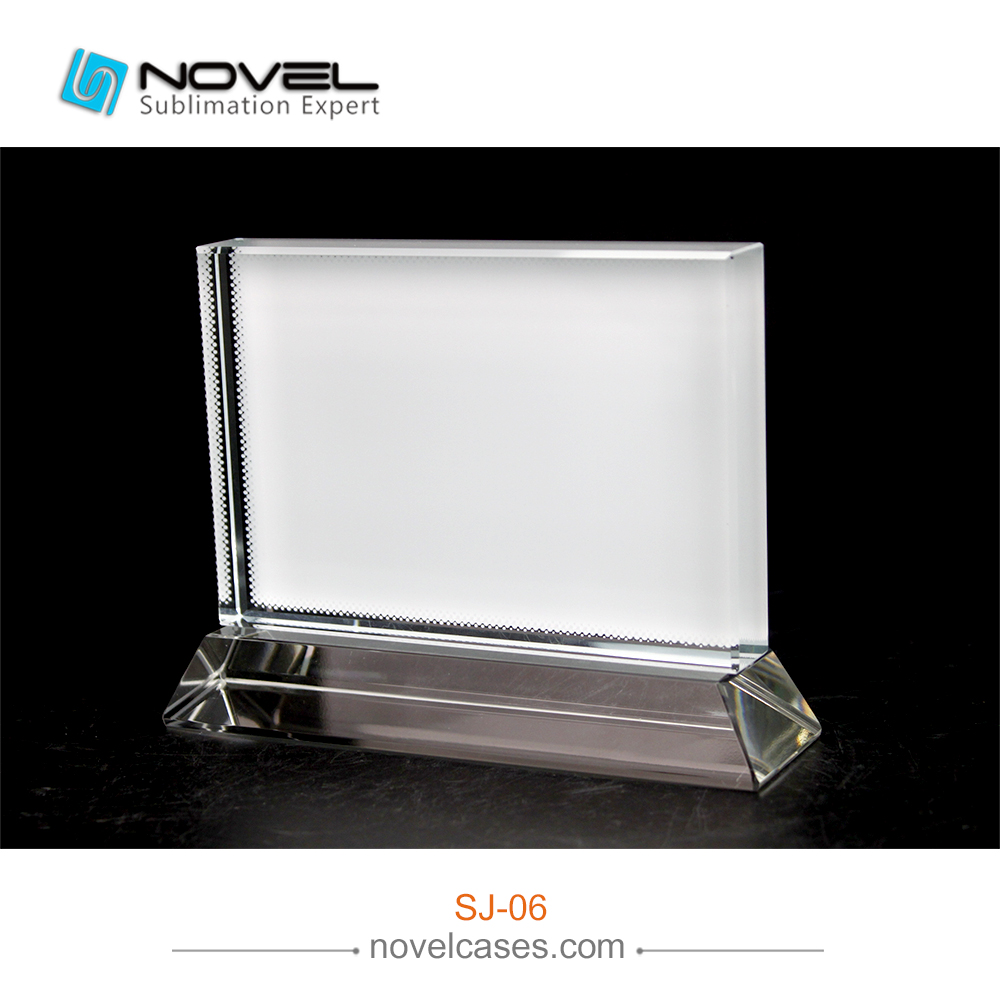 Sublimation Coating Blank Crystal Horizontal Rectangle, Horizontal T Shaped Wedding Gift Crystal SJ-06