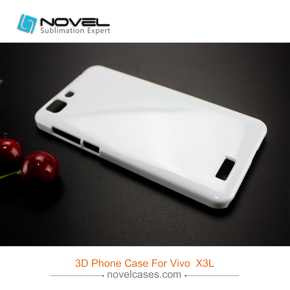 For Vivo  X3L Plastic 3D Sublimation Blank Phone Cover