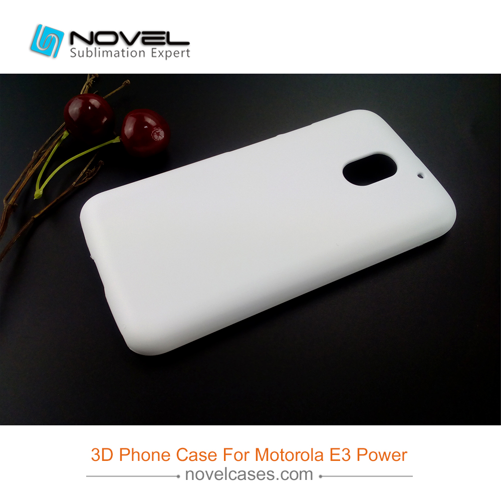 3D Sublimation Blank PC Phone Cover For Moto-rola E3 Power
