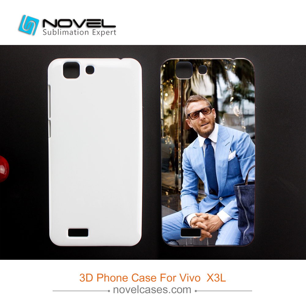 For Vivo  X3L Plastic 3D Sublimation Blank Phone Cover