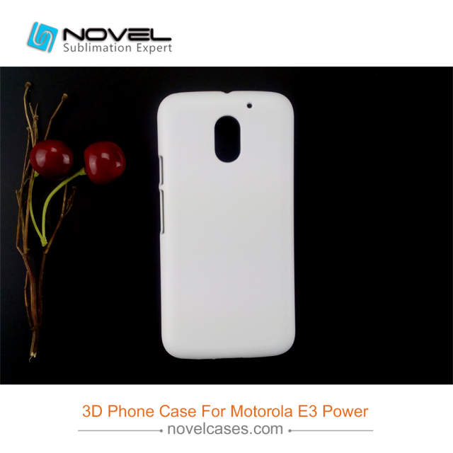 3D Sublimation Blank PC Phone Cover For Moto-rola E3 Power