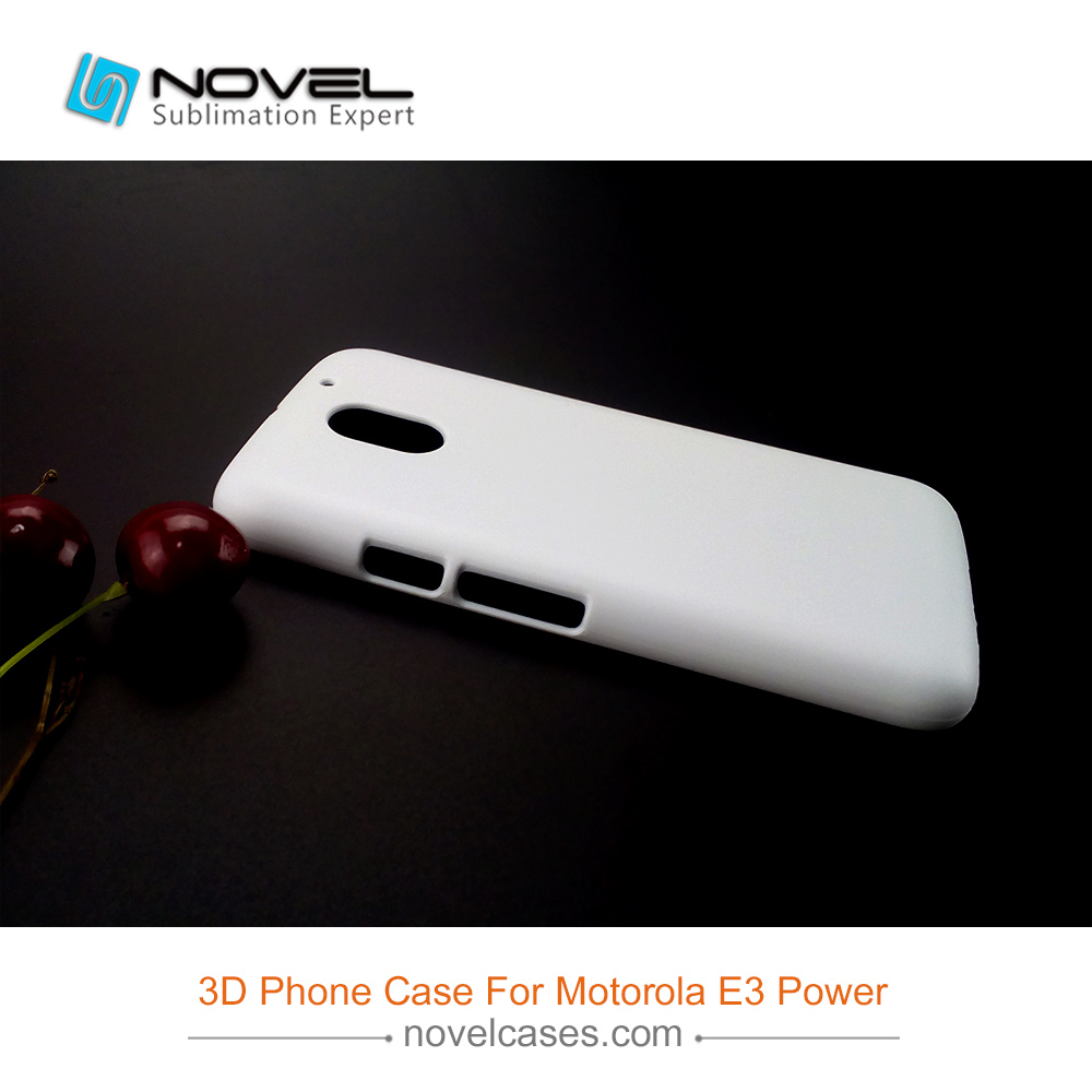 3D Sublimation Blank PC Phone Cover For Moto-rola E3 Power