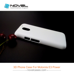 3D Sublimation Blank PC Phone Cover For Moto-rola E3 Power