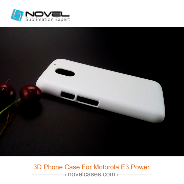 3D Sublimation Blank PC Phone Cover For Moto-rola E3 Power