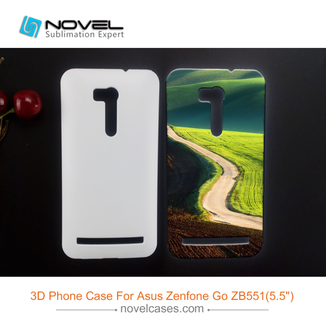 DIY 3D Plastic Sublimation Blank Phone Cover For Asus ZenFone Go ZB551 5.5&quot;