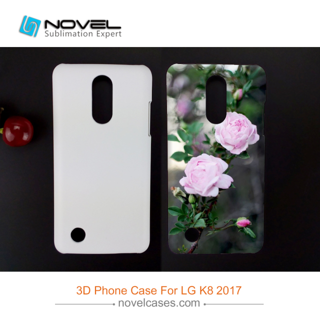 For LG K8 2017 USA Version Sublimation Blank 3D Plastic Phone Shell