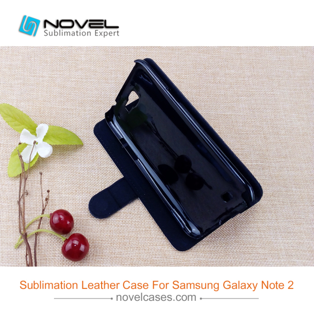 DIY Sublimation Blank Leather Phone Case For Galaxy Note 2 (N7100)