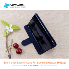 For Galaxy S6 Edge Sublimation Phone Wallet,PU Leather Phone Case