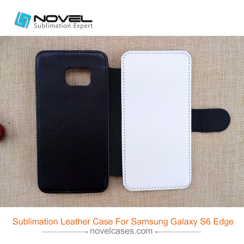 For Galaxy S6 Edge Sublimation Phone Wallet,PU Leather Phone Case