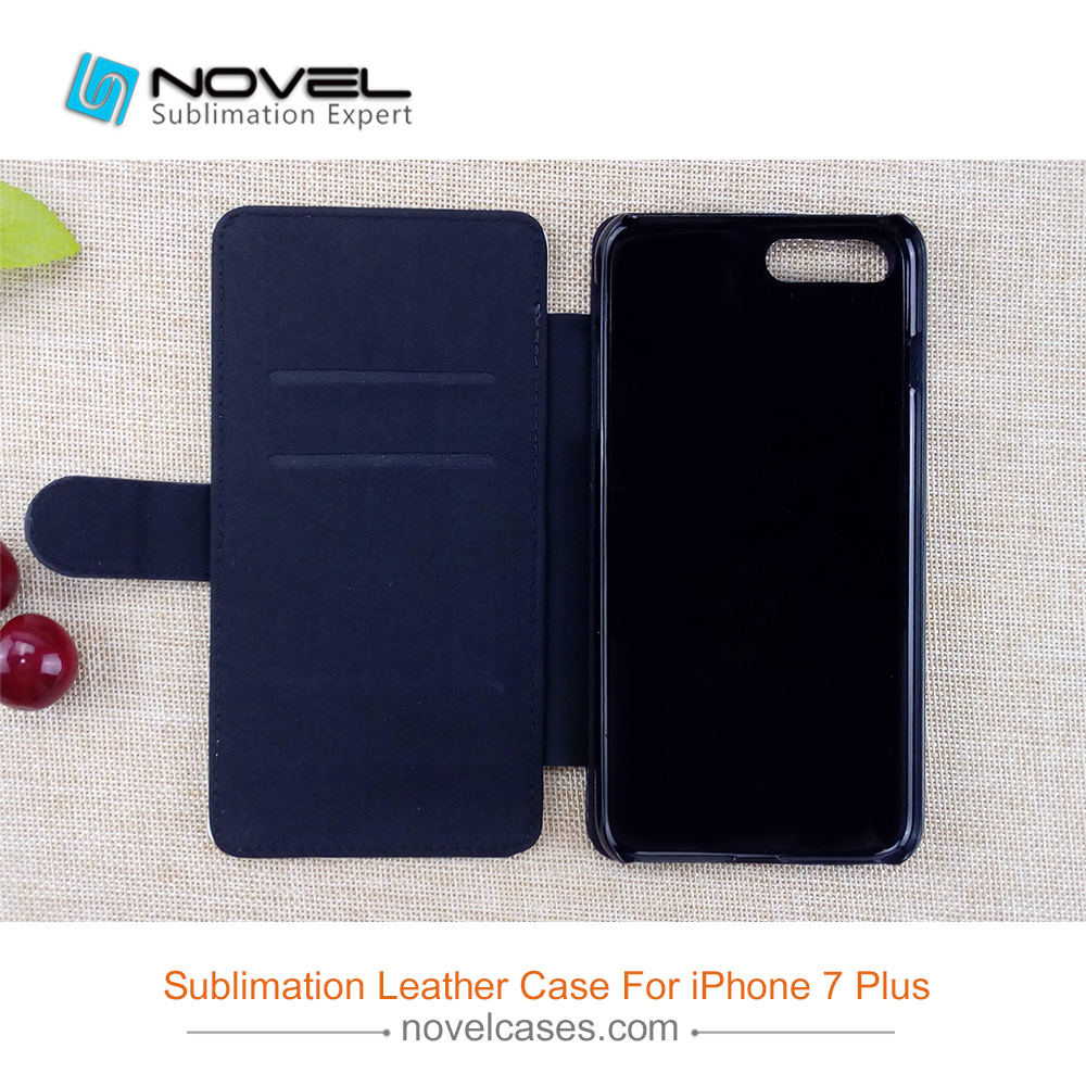 Sublimation PU Leather Phone Case For iPhone 8 Plus(Compatible iPhone 7 Plus)