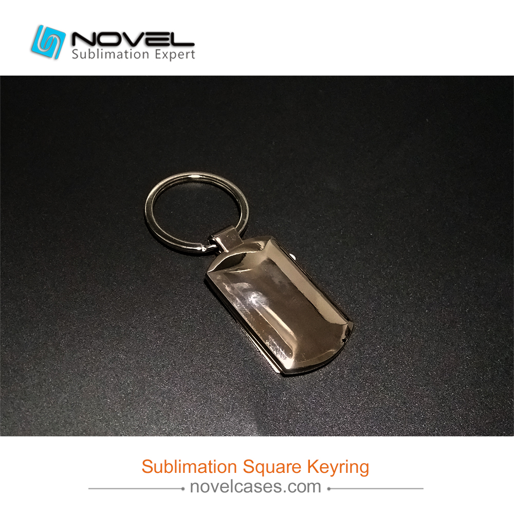 custom design sublimation keychain, Rectangle shape Keyring