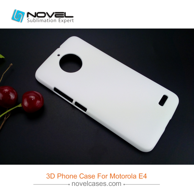 3D Plastic Sublimation new mobile phone cover for Moto E4 , DIY Phone case