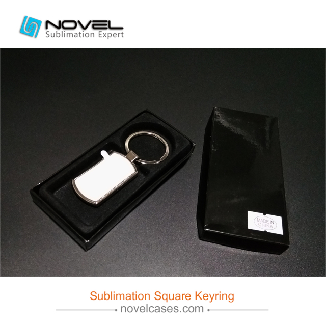 custom design sublimation keychain, Rectangle shape Keyring