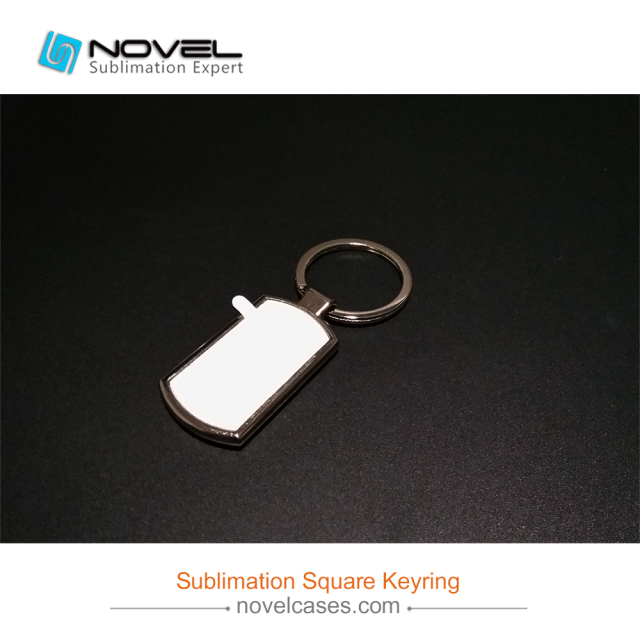 custom design sublimation keychain, Rectangle shape Keyring