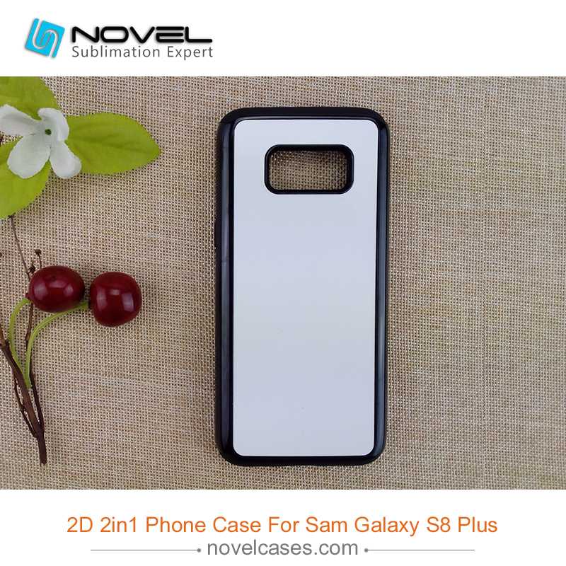 For Galaxy S8 Plus 2D Sublimation Blank 2IN1 HeavyDuty Case