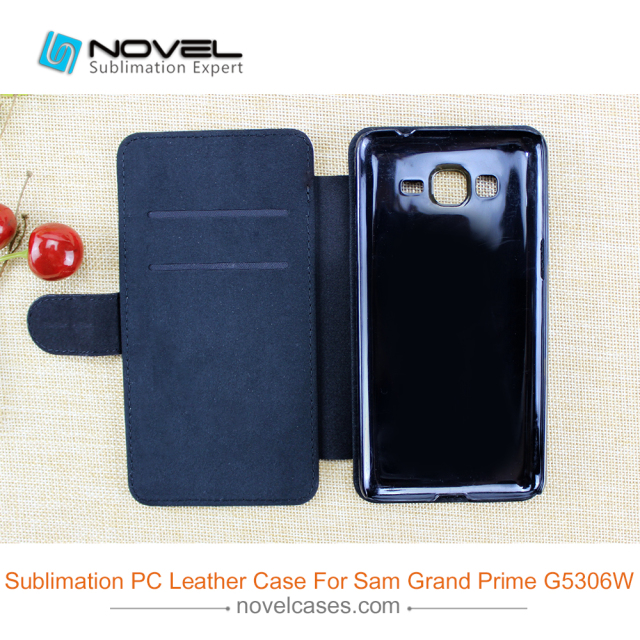 Sublimation Blank PU Leather Phone Wallet Flip Cover For SAM G5306W