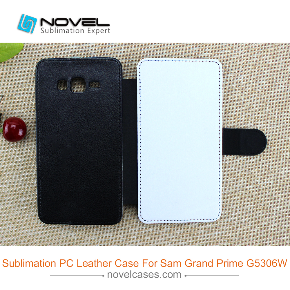 Sublimation Blank PU Leather Phone Wallet Flip Cover For SAM G5306W