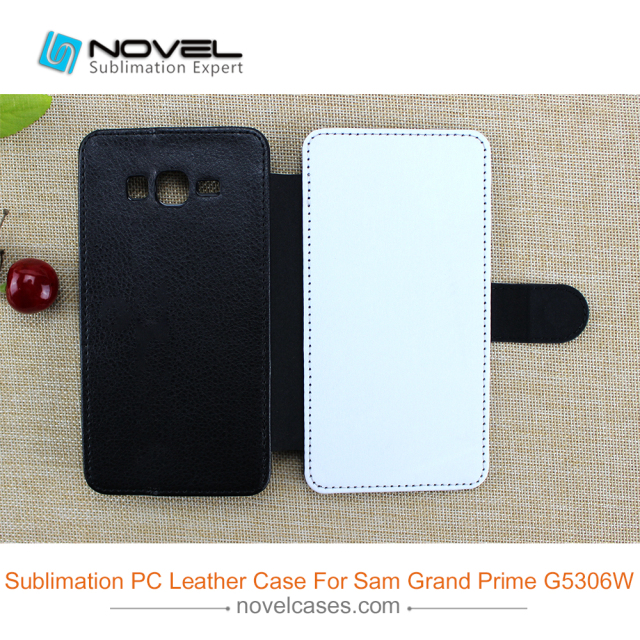 Sublimation Blank PU Leather Phone Wallet Flip Cover For SAM G5306W