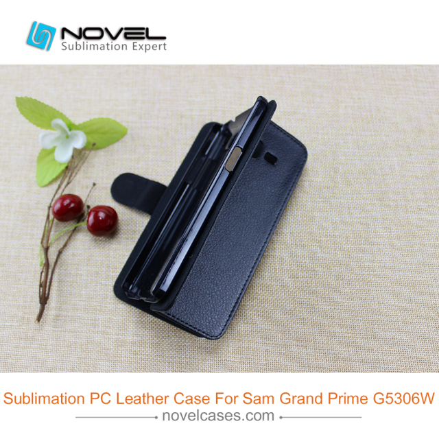 Sublimation Blank PU Leather Phone Wallet Flip Cover For SAM G5306W