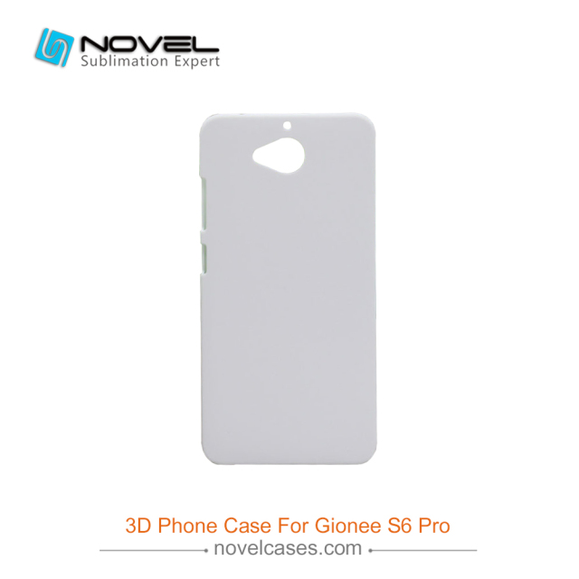 For Gionee S6 Pro Custom Sublimation 3D Blank Plastic Phone Cover