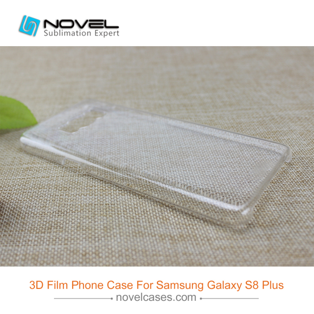 New Arrival Sublimation Blank 3D Clear Film Case For Galaxy S8 Plus