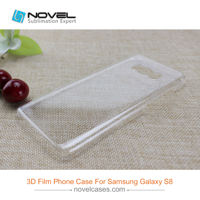 New Arrival Sublimation 3D Clear Film Polyglass Case For Galaxy S8