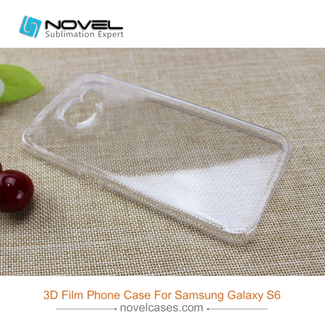 DIY Custom Sublimation 3D Clear Film Polyglass Case For Galaxy S6