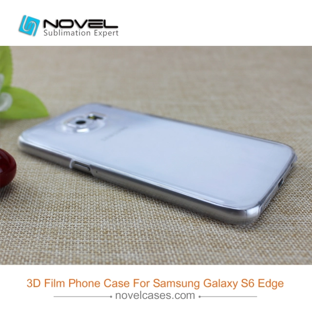 DIY Custom Sublimation 3D Clear Film Polyglass Case For Galaxy S6 Edge