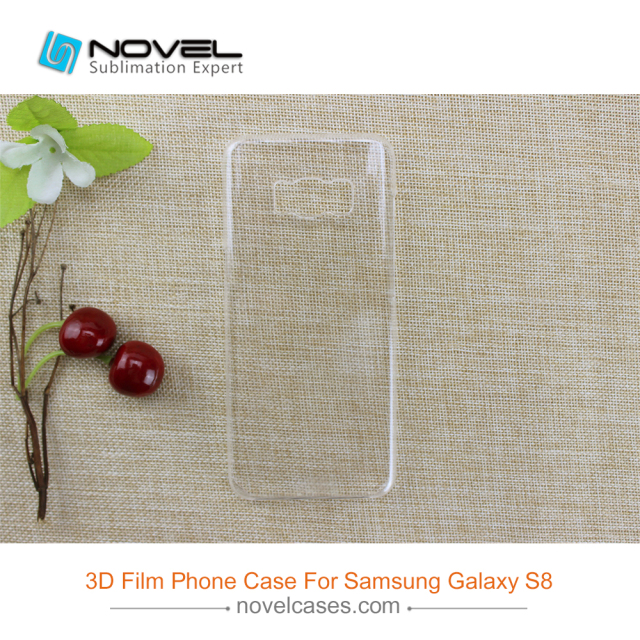 New Arrival Sublimation 3D Clear Film Polyglass Case For Galaxy S8