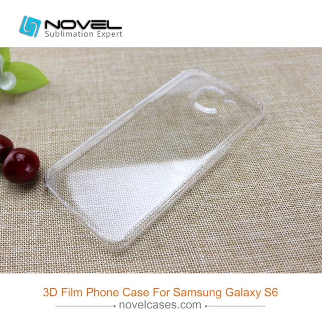 DIY Custom Sublimation 3D Clear Film Polyglass Case For Galaxy S6