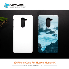 Personalized Sublimation Blank 3D Plastic Phone Cover For Huawei Honor 6X