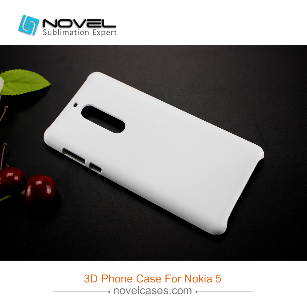 For Nokia 5 Sublimation 3D Blank Plastic Mobile Phone Cover