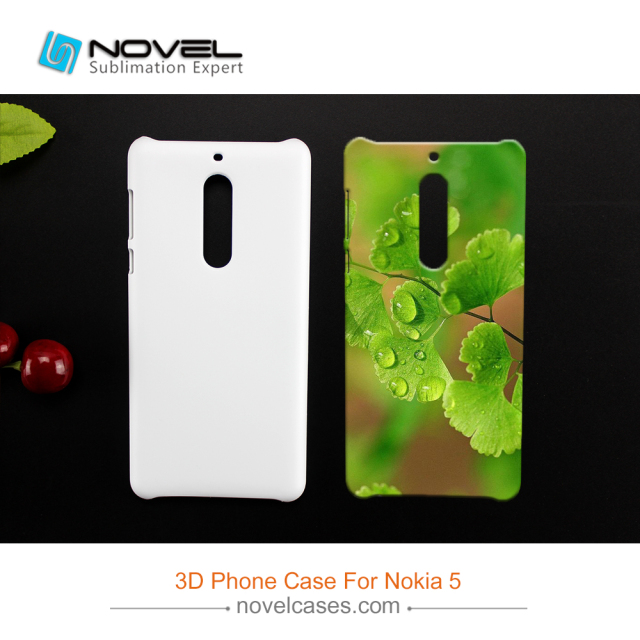 For Nokia 5 Sublimation 3D Blank Plastic Mobile Phone Cover