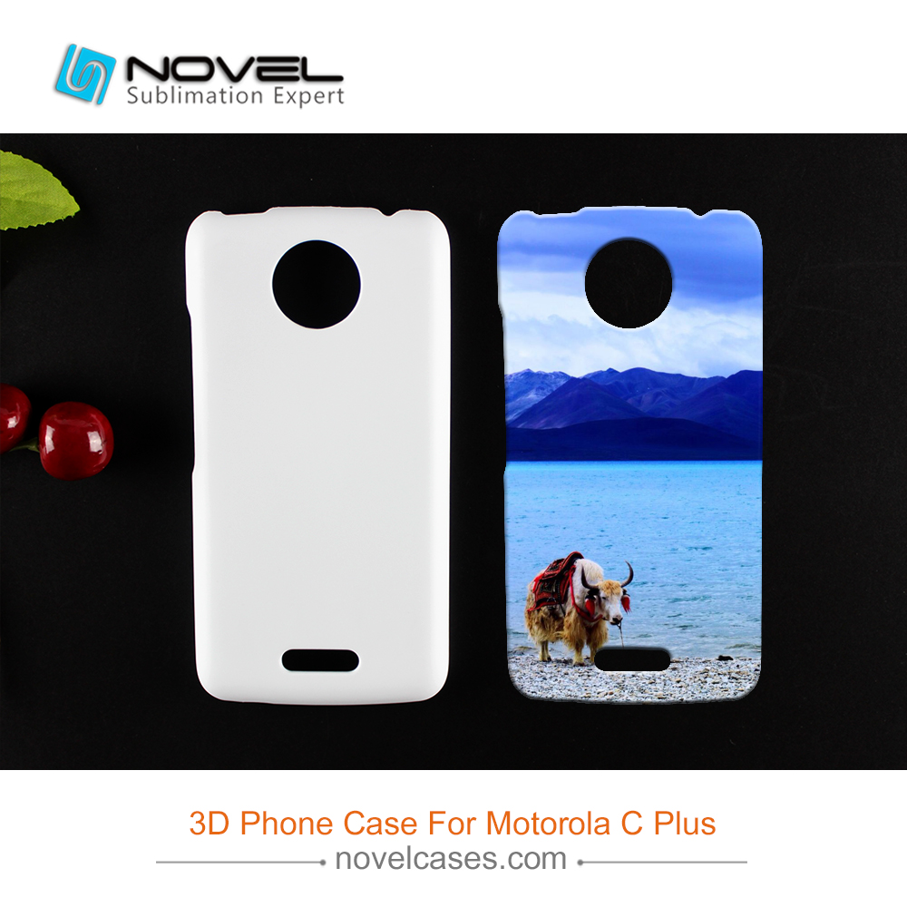 Popular Sublimation 3D Plastic Mobile Phone Cover For Moto C Plus