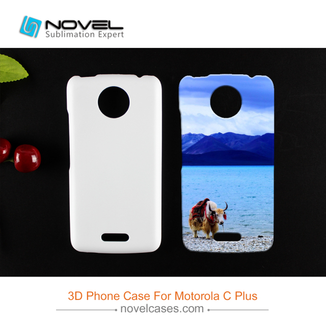 Popular Sublimation 3D Plastic Mobile Phone Cover For Moto C Plus