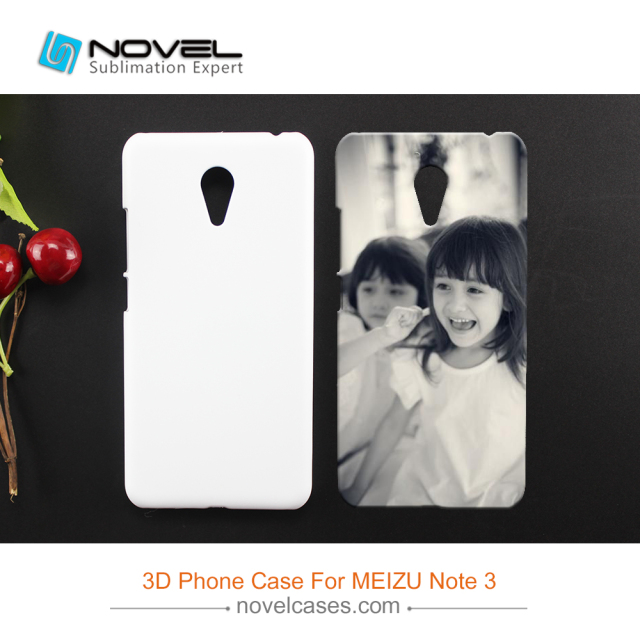 For Meizu Note 3 Customized Sublimation Blank 3D Plastic Phone Shell