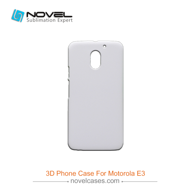 Custom Sublimation Blank 3D Plastic Phone Cover For Moto E3