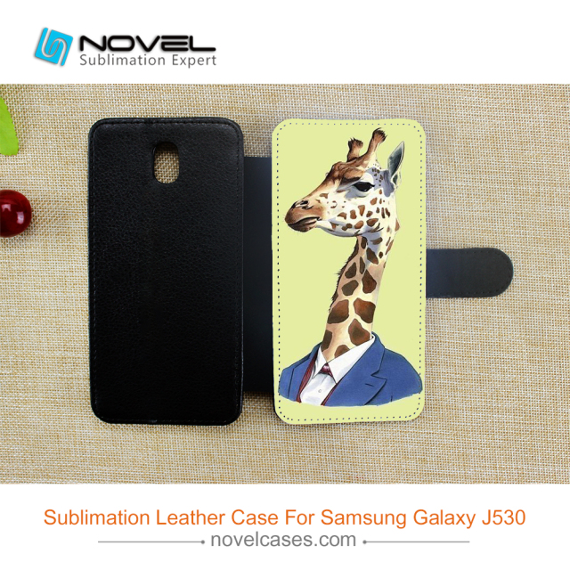 New Custom Sublimation PU Leather Cover Phone Wallet For J530