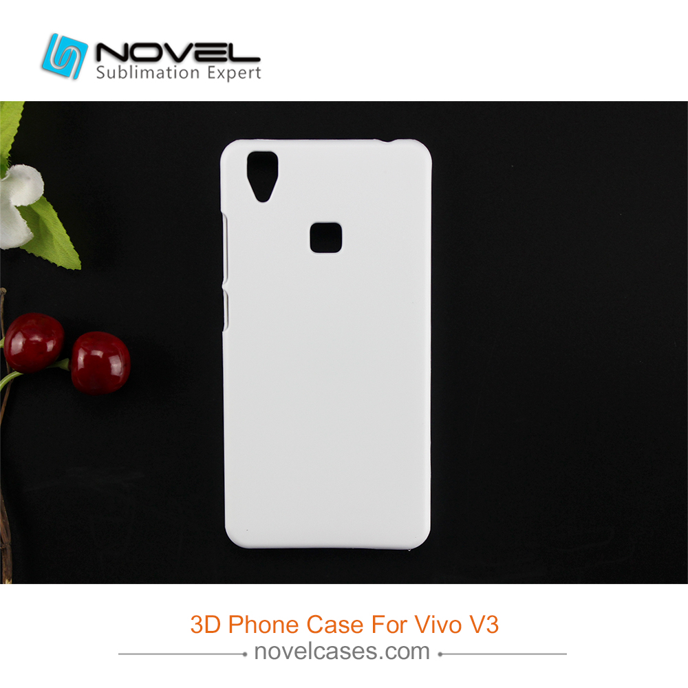 For Vivo V3/Y53 Sublimation Blank 3D Plastic Mobile Phone Case