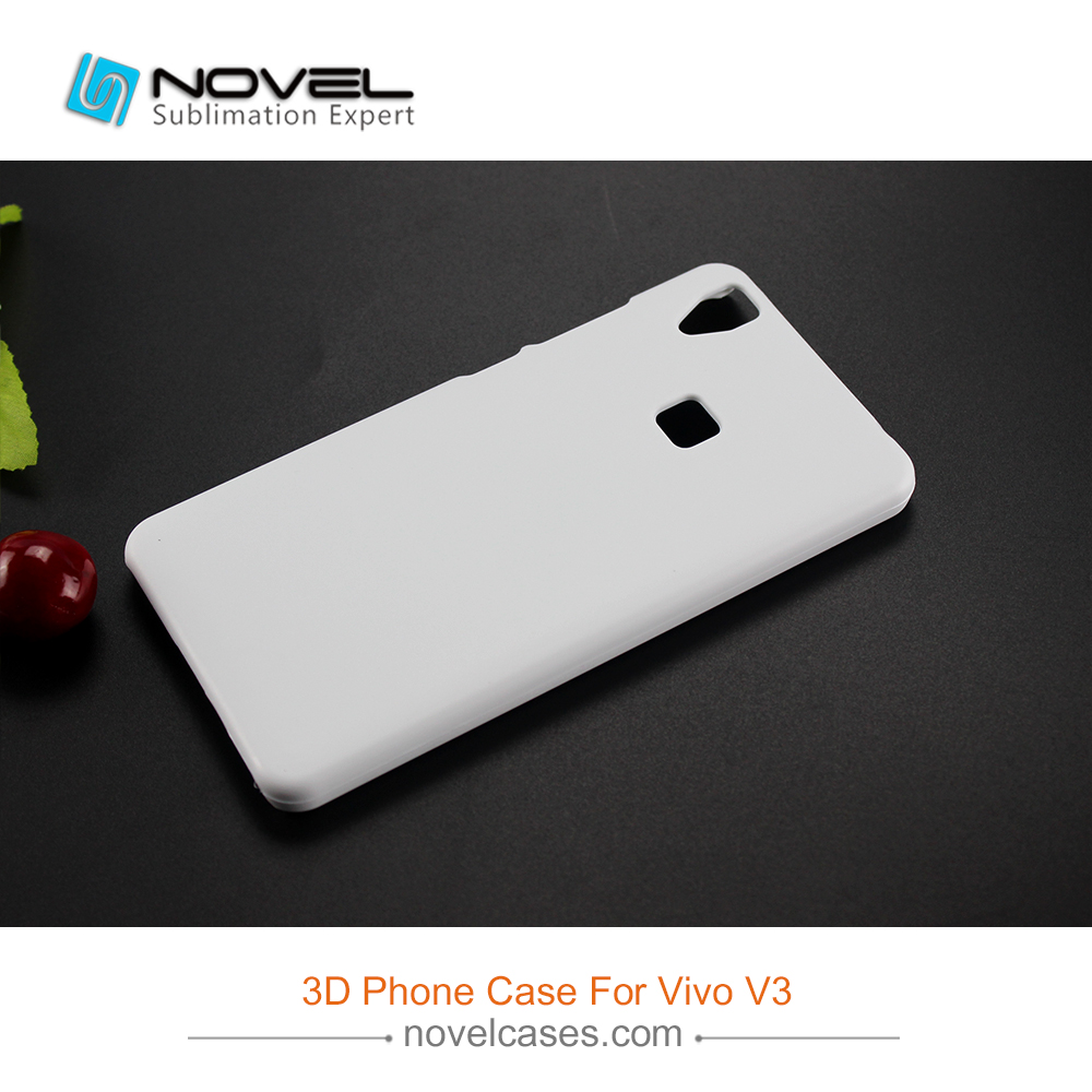 For Vivo V3/Y53 Sublimation Blank 3D Plastic Mobile Phone Case