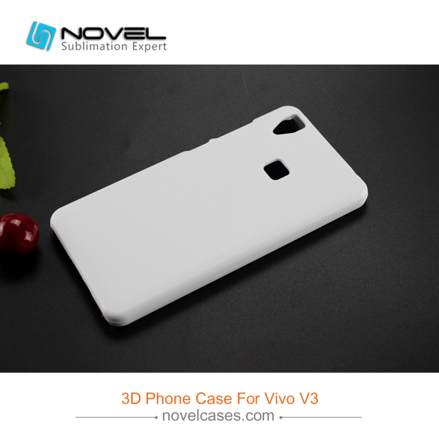 For Vivo V3/Y53 Sublimation Blank 3D Plastic Mobile Phone Case