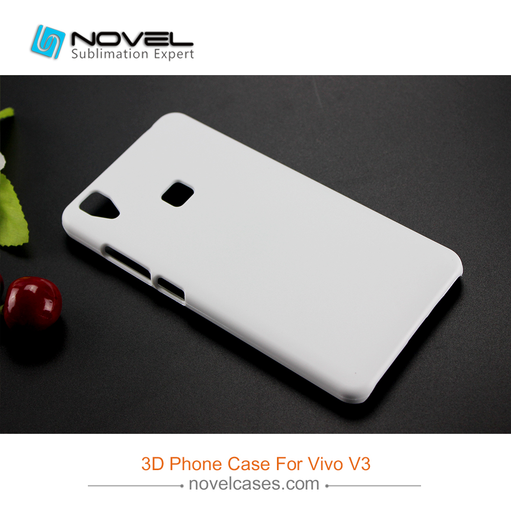 For Vivo V3/Y53 Sublimation Blank 3D Plastic Mobile Phone Case