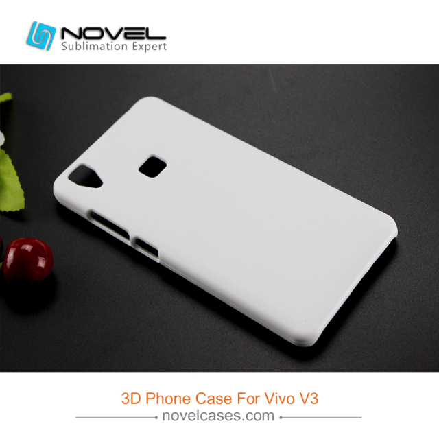 For Vivo V3/Y53 Sublimation Blank 3D Plastic Mobile Phone Case