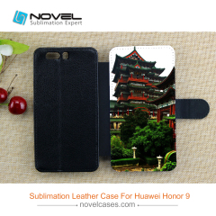 New Sublimation Blank Phone Wallet Flip Cover For Honor 9